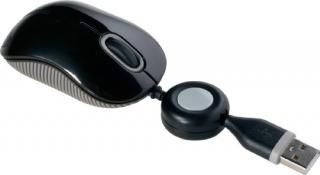 Targus Compact - Mouse - optical - wired - USB - gray black