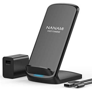 NANAMI Fast Wireless Charger Qi Certified Wireless Charging Stand with QC3.0 Ada