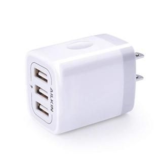 USB Charger Cube Wall Charger Plug AILKIN 3.1A 3-Muti Port USB Adapter Power Plu
