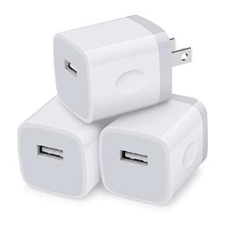 Charging Blocks for iPhone Charger Box Sicodo 3Pack Plug in Phone Charger Single