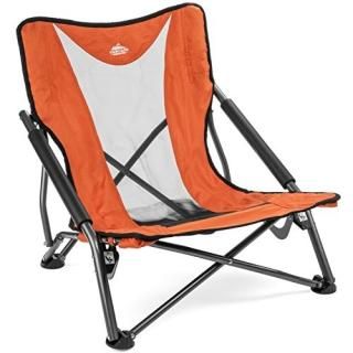 Cascade Mountain Tech Camping Chair - Low Profile Folding Chair for Camping Beac
