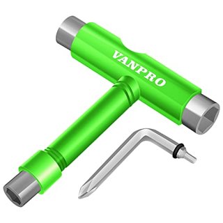 vanpro All-in-One Skate Tools Multi-Function Portable Skateboard T Tool Accessor