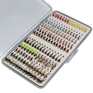 133 Pcs Fly Fishing Flies Fishing Ultra-Thin Portable Flies Kit Assortment with 