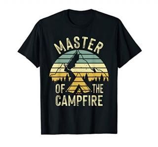 Cool Master Campfire Funny Camping Gift For Kids Men Women T-Shirt