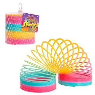 Slinky the Original Walking Spring Toy Plastic Rainbow Giant Slinky by Just Play