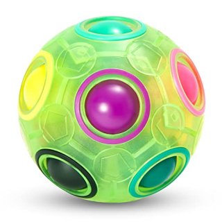Vdealen Magic Rainbow Puzzle Ball Fidget Ball Puzzle Game Fun Stress Reliever Ma