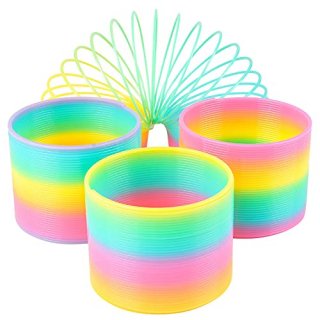 ArtCreativity Coil Springs for Kids Set of 4 Fidget Toys in Rainbow Colors Great