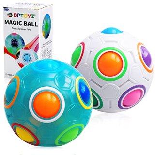 DPTOYZ Rainbow Puzzle Ball Fidget Toy Color-Matching Puzzle Game Fidget Balls St