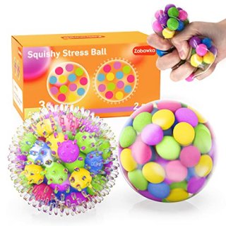 zabawka Stress Balls 2 Pack for Adults and Kids - Squeeze Squishy Ball Fidget St