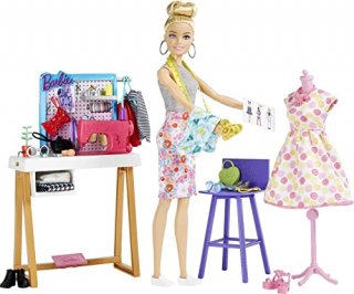 Barbie Fashion Designer Doll 12-in & Studio 25+ Design & Fashion Accessories Des