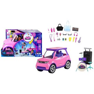 Barbie Big City Big Dreams Transforming Vehicle Playset Pink 2-Seater SUV Reveal