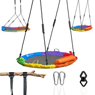 Tree Swing Saucer Swing for Kids Outdoor  40 Nest Swing Circle Swing for Tree  