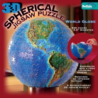 バッファローゲームBuffalo Games 3D Spherical Puzzle World Globe 151 品