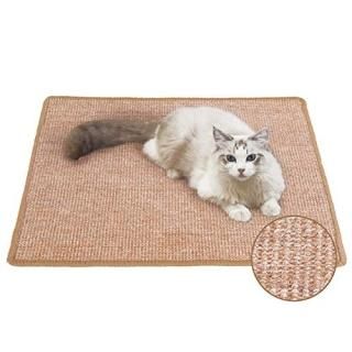 FUKUMARU Cat Scratcher Mat 23.6 X 31.5 Inch Natural Sisal Cat Scratch Mats Horiz
