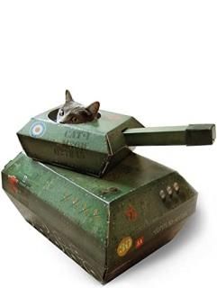 SUCK UK Maison de Jeu pour Chat - Tank
