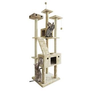 Furhaven Pet Furniture for Cats and Kittens - Tiger Tough Cat Tree Tower Interac