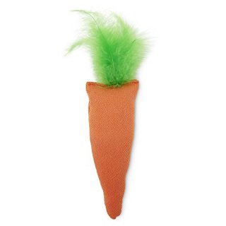 OurPets 100-Percent North American Catnip Filled Carrot Cat Toy 24 Karat Cosmic