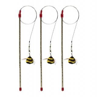 GoCat Cat Catcher Da Bee Cat Toy Handmade in The USA 3 Pack