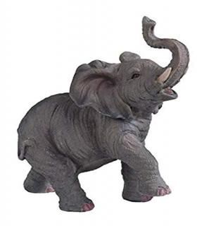 StealStreet SS-G-54135 Small Polyresin Elephant With Trunk Up Figurine Statue 6.