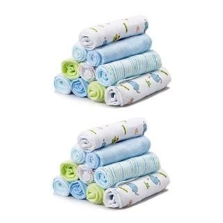 Spasilk Washcloth Wipes Set for Newborn Boys and Girls Soft Terry Washcloth Set 