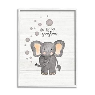 Stupell Industries You are My Sunshine ElephantJo Moultonˤǥ󡢥ۥ磻ȥե졼०륢