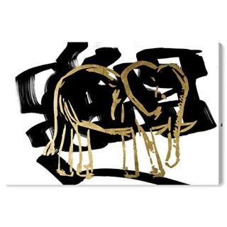 Oliver Gal Modern Safari Elephant  Premium Canvas Print. the Abstract Wall Art D