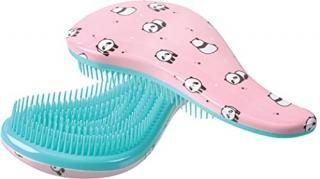 Cala Tanglefree Detangling Hairbrush Panda Emoji's Pink