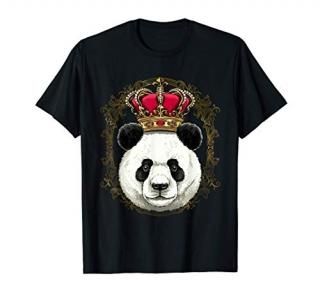 King Panda Wearing Crown - Queen Panda Animal T-Shirt