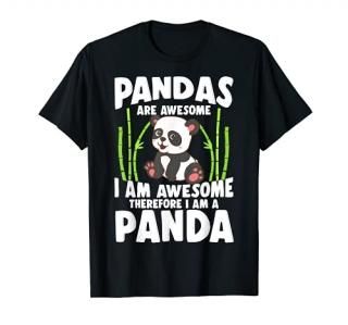 Panda Shirt Cute Panda Tshirt Pandas Are Awesome Panda Bear T-Shirt