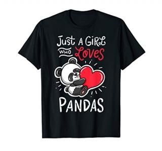 Panda Giant Heart T-Shirt