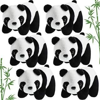 6 Pieces Mini Panda Plush Toy 4 Inch Stuffed Panda Soft Tiny Panda Doll Panda Pl