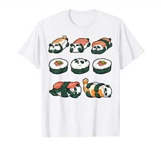 Panda Sushi Hug Shirt Cute Animal Maki Lover Funny Food Gift