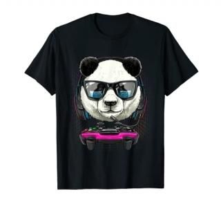 Gaming Panda Video Gamer Player Animal Lover T-Shirt