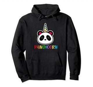 Cute Panda Unicorn Pandicorn Birthday Panda Pullover Hoodie