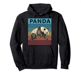 Retro Panda Vintage Panda Pullover Hoodie