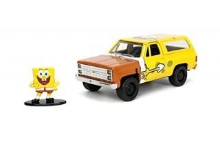 Jada Toys Spongebob Squarepants 132 1980 Chevy Blazer K5 Die-cast Car and 1.65 S