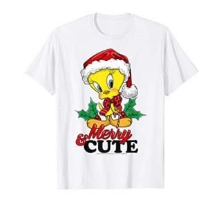 Looney Tunes Christmas Tweety Bird Merry & Cute T-Shirt