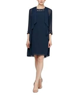 S.L. Fashions ǥ եƥ㥱åȥɥ쥹 ӡͥåդ US  6 顼 ֥롼