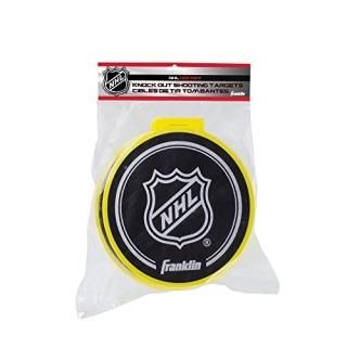 Franklin Sports Hockey Shooting Targets - NHL - 4 Knock Out Targets with Goal At