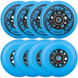 AOWISH Inline Skate Wheels 85A Outdoor Asphalt Formula Hockey Roller Blades Repl