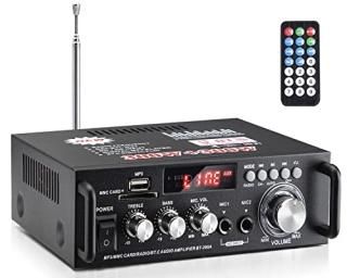 Facmogu 298A Wireless Bluetooth 5.0 Stereo Audio Amplifier 300W+300W Dual Channe