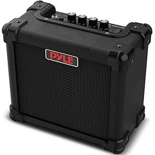 Pyle Mini Electric Guitar Amp - Portable 10 Watt Mini Practice Instrument Amplif