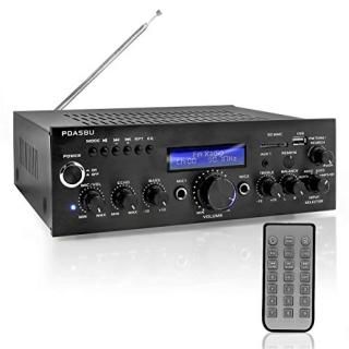 Wireless Bluetooth Home Power Amplifier - 200 Watt Audio Stereo Receiver w/USB P