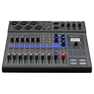 Zoom LiveTrak L-8 Podcast Recorder Battery Powered Digital Mixer and Recorder Mu