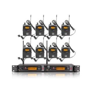 Xtuga RW2080 in Ear Monitor System 2 Channel 2/4/6/8/10 Bodypack Monitoring with