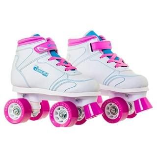 1 White - Chicago Girls Sidewalk Skates - Size 1