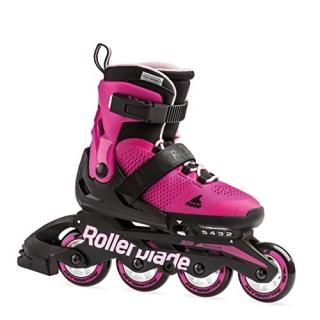 Rollerblade Microblade Girl's Adjustable Fitness Inline Skate Pink and Bubble Gu