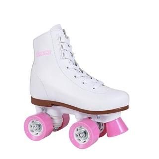 Chicago Girls Rink Roller Skate - White Youth Quad Skates - Size J13 Classic Rol