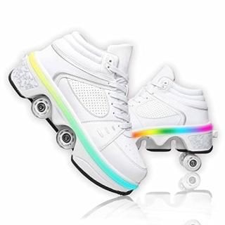 Roller Skate Shoes for Women Four Rounds Children's Roller Skates Shoes That Tur
