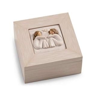 Willow Tree Friendship Music Jewelry Box Sculpted Hand-Painted Music Jewelry Box